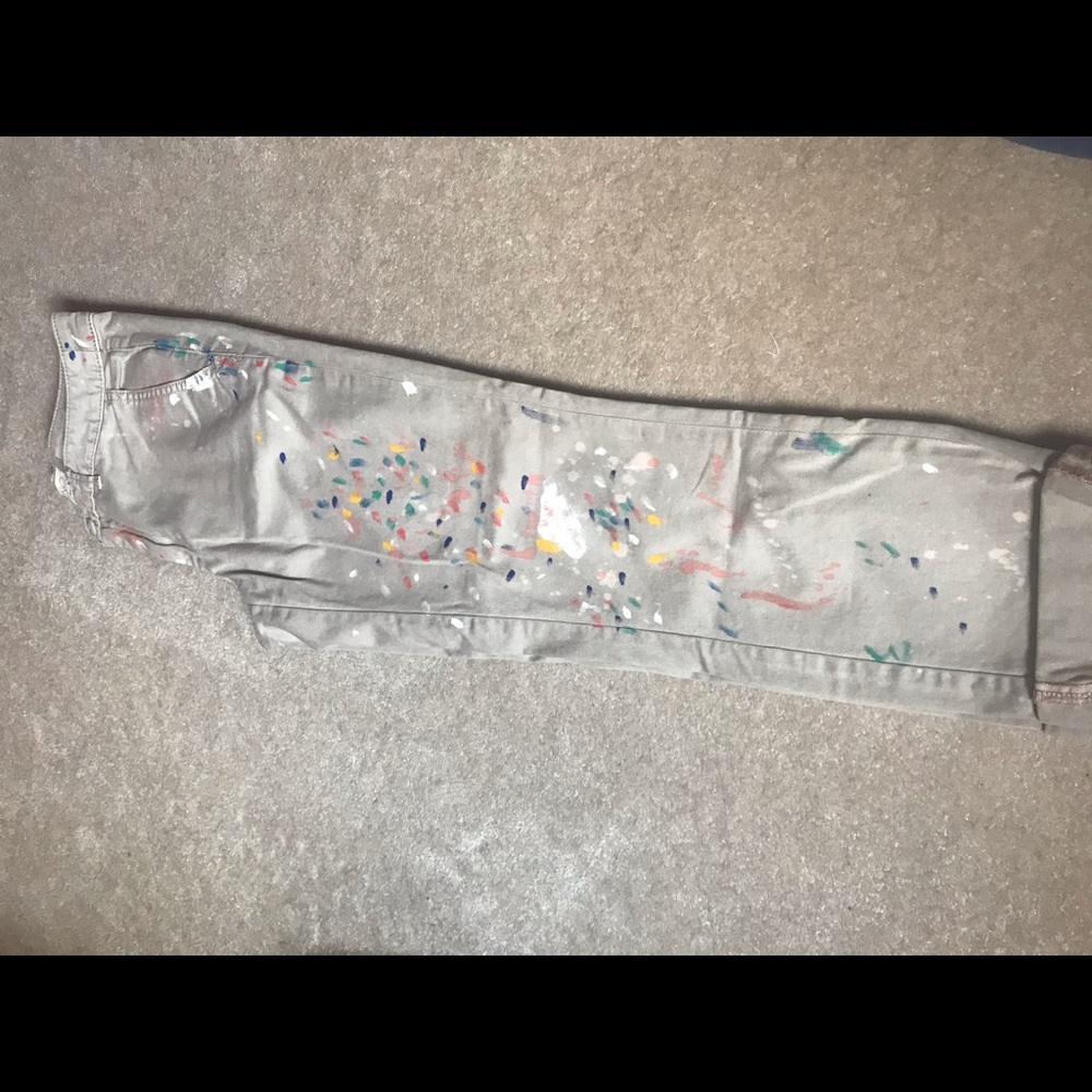 Fun Anthropologie khaki pants